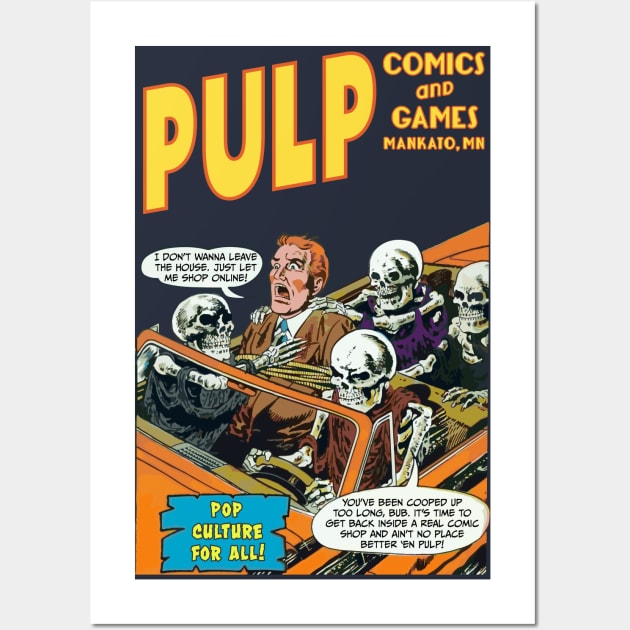 Pulp Driving Skeletons Wall Art by PULP Comics and Games